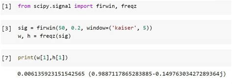 scipy firwin.